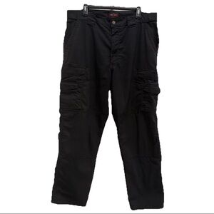 Tru-Spec Men’s Tactical Pants 36X32 Black Ripstop Double-Knee Utility Hike Work